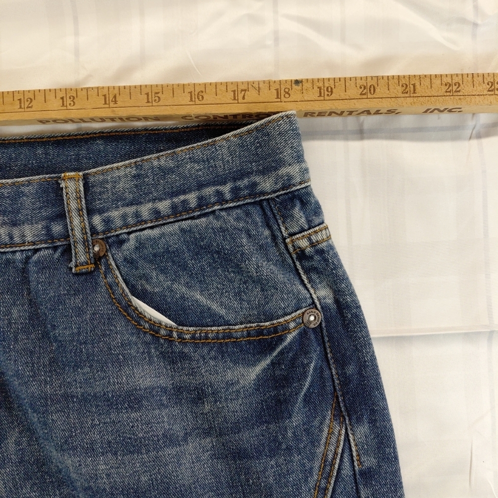 Kaalu Men's Euro Distressed Jeans 38x32 Blue - Picture 6 of 7
